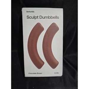Better Me Sculpt Dumbbells Chocolate Brown 2.2lb Each Pilates Yoga Weights Pair